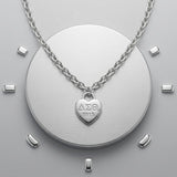 DST Silver 1913 Legacy Heart Lock Chain Necklace