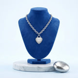 ZPB Silver 1920 Legacy Heart Lock Chain Necklace
