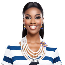 Load image into Gallery viewer, Necklace White Pearl Sigma Set for Women
