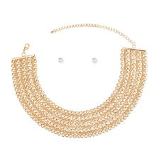 Load image into Gallery viewer, Chainmail Choker Gold Wide Necklace for Women
