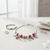 DST Snake Chain Luxe Bead and Charm Necklace