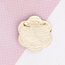 Load image into Gallery viewer, Brooch White Camellia Flower Gold Pin for Women
