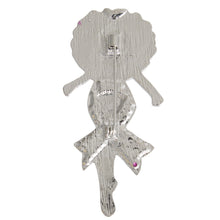 Load image into Gallery viewer, Brooch Silver Pink Black Woman Breast Cancer Pin
