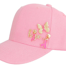 Load image into Gallery viewer, Pin Set Gold Pink Breast Cancer Hope for Women
