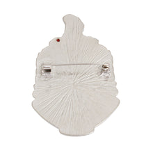 Load image into Gallery viewer, Red White Soror Delta Shield Brooch|2.45 x 1.65 inches
