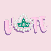 Cargar imagen en el visor de la galería, AKA Brooch Alpha Kappa Vote Sorority Pin
