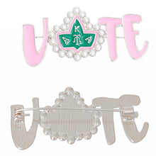 Cargar imagen en el visor de la galería, AKA Brooch Alpha Kappa Vote Sorority Pin
