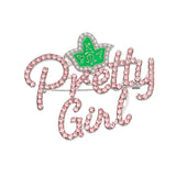 Brooch AKA Sorority Pretty Girl Pink Pin Women