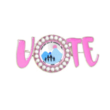 Load image into Gallery viewer, Jack and Jill Sorority VOTE Brooch Pin for Women
