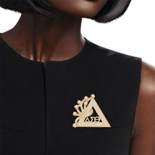 Cargar imagen en el visor de la galería, DST Sorority Gold Delta Brooch Pin for Women
