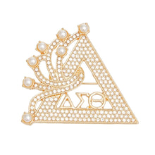 Cargar imagen en el visor de la galería, DST Sorority Gold Delta Brooch Pin for Women
