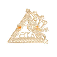 Cargar imagen en el visor de la galería, DST Sorority Gold Delta Brooch Pin for Women
