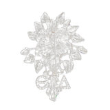 DST Sorority Purple Violets Silver Brooch Women