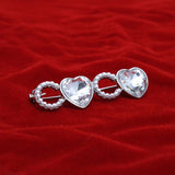 Brooch Iconic Silver Heart and Pearl Stud Coco Pin