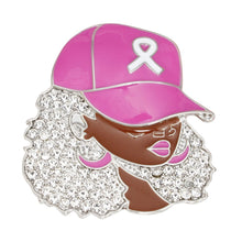 Load image into Gallery viewer, Breast Cancer Supportive Sister Silver Glam Brooch

