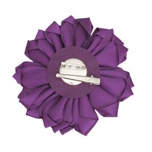 Load image into Gallery viewer, DST Sorority Purple Violet Flower Pearl Brooch
