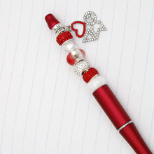 Cargar imagen en el visor de la galería, DST Sorority Bling Bead and Charm Red Pen
