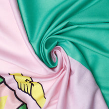 Load image into Gallery viewer, AKA Sorority Pale Pink Green Fashion Shawl Scarf
