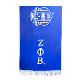 ZPB Sorority Blue Shield Fashion Shawl Scarf