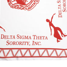 Load image into Gallery viewer, DST Sorority Lady Fortitude White Square Scarf
