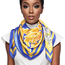 Cargar imagen en el visor de la galería, SGRHO Sorority Flower Square Scarf for Women
