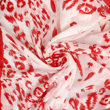 Load image into Gallery viewer, DST Sorority Red White Leopard Structured Kimono
