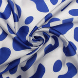 ZPB Blue and White Leopard Square Sorority Scarf