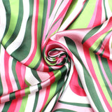 AKA Pink and Green Swirl Square Sorority Scarf