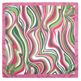 AKA Pink and Green Swirl Square Sorority Scarf