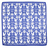 ZPB Blue and White Dove Square Sorority Scarf