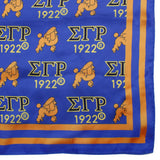 SGRHO Dark Blue and Yellow Poodle Square Scarf