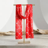 DST Long Red Lightweight Scarf