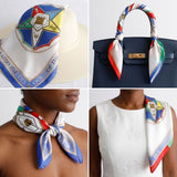 OES White Five Points & Heroines Square Scarf