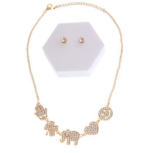 Cargar imagen en el visor de la galería, Gold Rhinestone Lucky Charm Set
