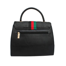 Load image into Gallery viewer, Satchel Soft Black Bee and Stripe Handbag Set
