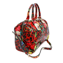 Load image into Gallery viewer, Domed Satchel Red Leopard Boston Bag Handbag Set
