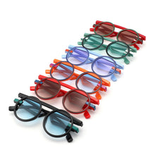 Load image into Gallery viewer, Sunglasses Red Round Futuristic Double Frame
