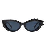 Sunglasses Black Flame Irregular Cat Eye Women