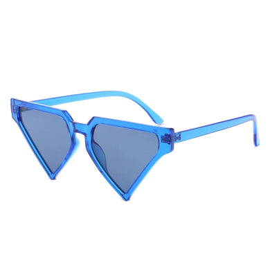 Sunglasses Blue Triangle Pointed for Women