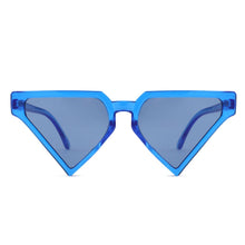 Load image into Gallery viewer, Sunglasses Blue Triangle Pointed for Women
