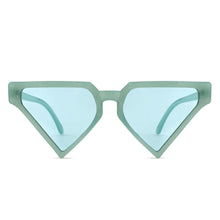 Load image into Gallery viewer, Sunglasses Sea Green Triangle Pointed for Women
