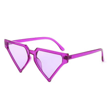 Load image into Gallery viewer, Sunglasses Purple Triangle Pointed for Women
