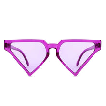Load image into Gallery viewer, Sunglasses Purple Triangle Pointed for Women
