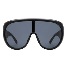 Load image into Gallery viewer, Sunglasses Black Retro Rounded Visor for Women
