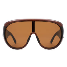 Load image into Gallery viewer, Sunglasses Brown Retro Rounded Visor for Women
