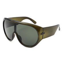 Load image into Gallery viewer, Sunglasses Green Retro Rounded Visor for Women
