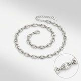Stainless Steel Mariner Chain Anklet for Women