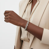 8mm Silver Stainless Steel Handmade Chain Bracelet