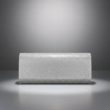 Clutch XLong Clear Rhinestone Flap Evening Bag