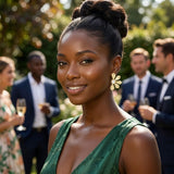 Stud 18K Gold Stainless Mother of Pearl Earrings